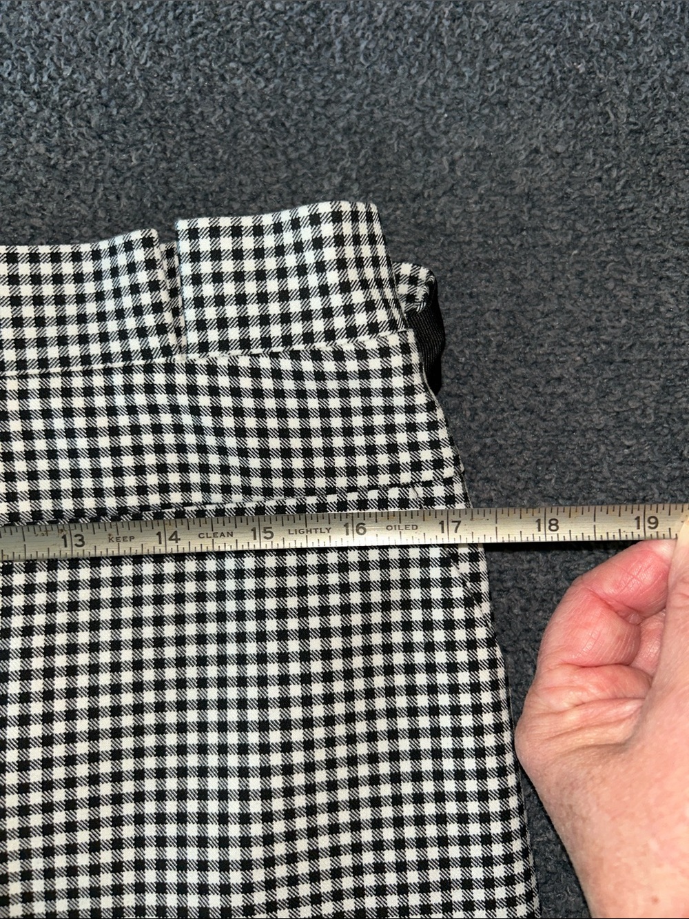 White House Black Market Black and White Gingham Skirt or Top - Picture 10 of 10